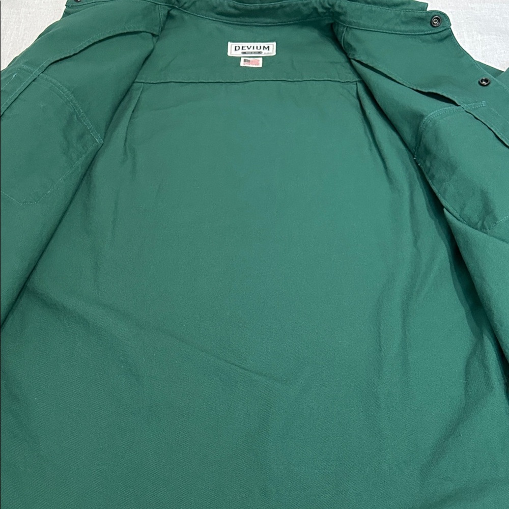 Devium Chapman Canvas Shirt Jacket Men’s XL Green Button-Up Utility Outdoor - Picture 11 of 15